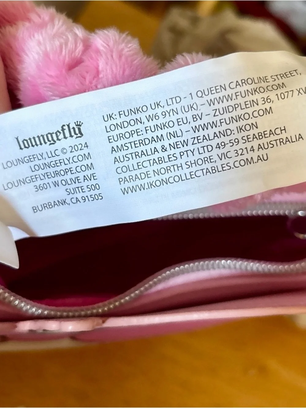 Loungefly Disney Aristocats Marie Pink Bow Fuzzy Handle Crossbody Bag NWT